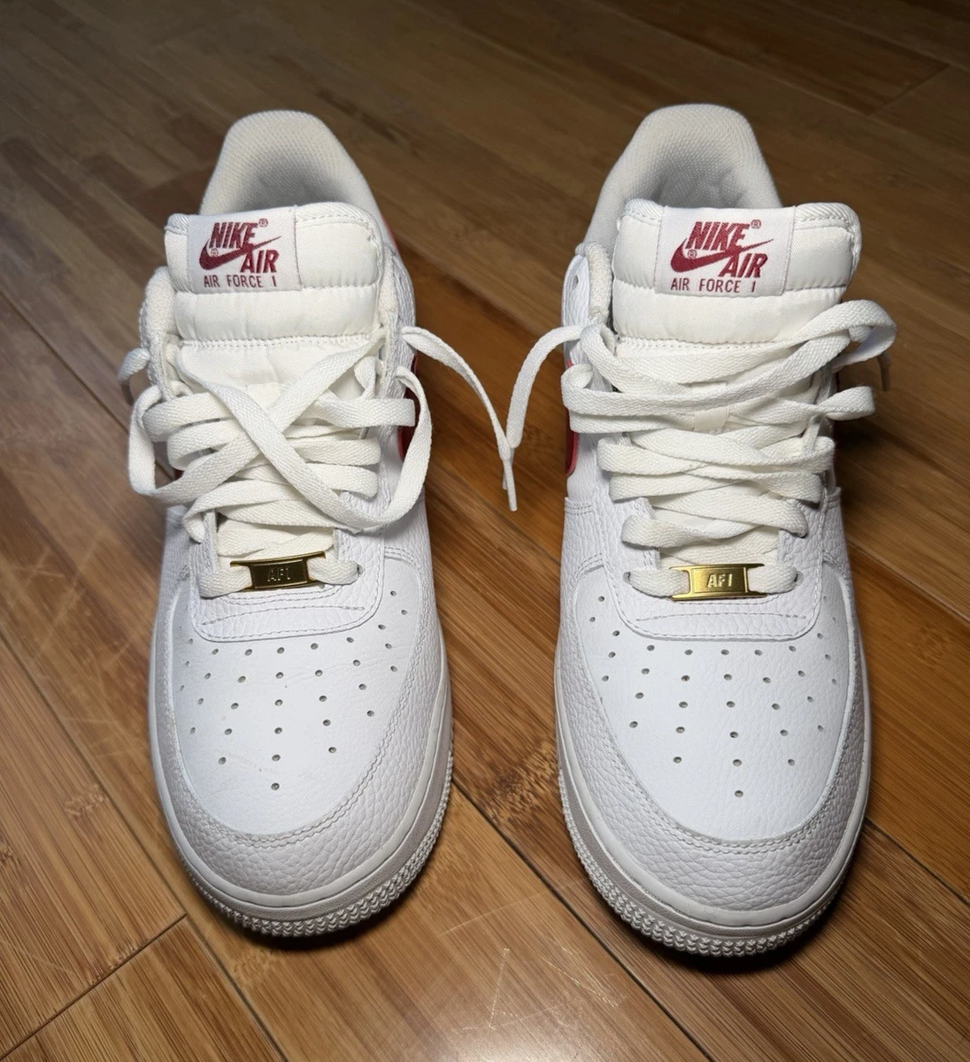Nike Air Force 1 Low White Team Red | eBay
