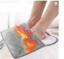 Winter Electric USB Foot Heating Pad Soft Plush Warmer for Home & Office