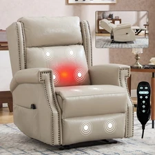 Massage Heat Manual Recliner Chair Vibration Home Threater Seating Living Room 