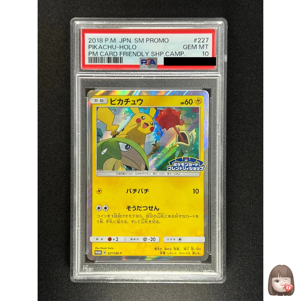 Pikachu Pokémon TCG Grade 10 Common Individual Collectible Card