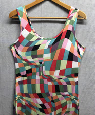 Ellie & Kate Maxi Dress Size 2XL Multicolor Geometric Sleeveless
