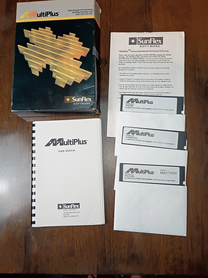 Sunflex Desktop Manager And Antivirus Multi plus 1989 Vintage  - Image 2 of 4