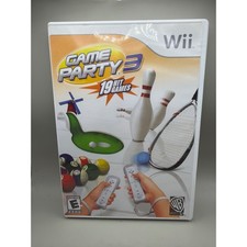 Game Party 3 Nintendo Wii WB Games 19 Hit Games Billiards Golf RVL-P-R3EE