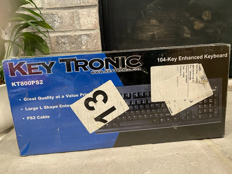 Key Tronic KT800PS2 Enhanced Keyboard 104-Key KT800P3 Vintage -NEW Sealed! - Image 4 of 4