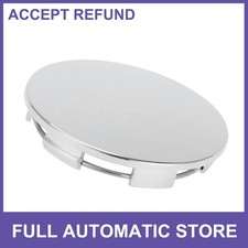 Single 68mm 2.68od Universal Wheel Hub Center Caps Auto Hub Cover Chrome Silver