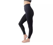 90 DEGREE BY REFLEX LUX INTERLINK HIGH WAIST ANKLE LEGGING BLACK  #144527 SMALL