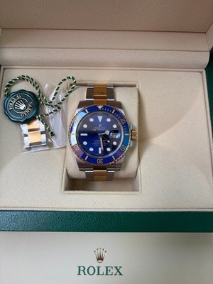 orig. Rolex Submariner Stahl/Gold Blau 116613LB