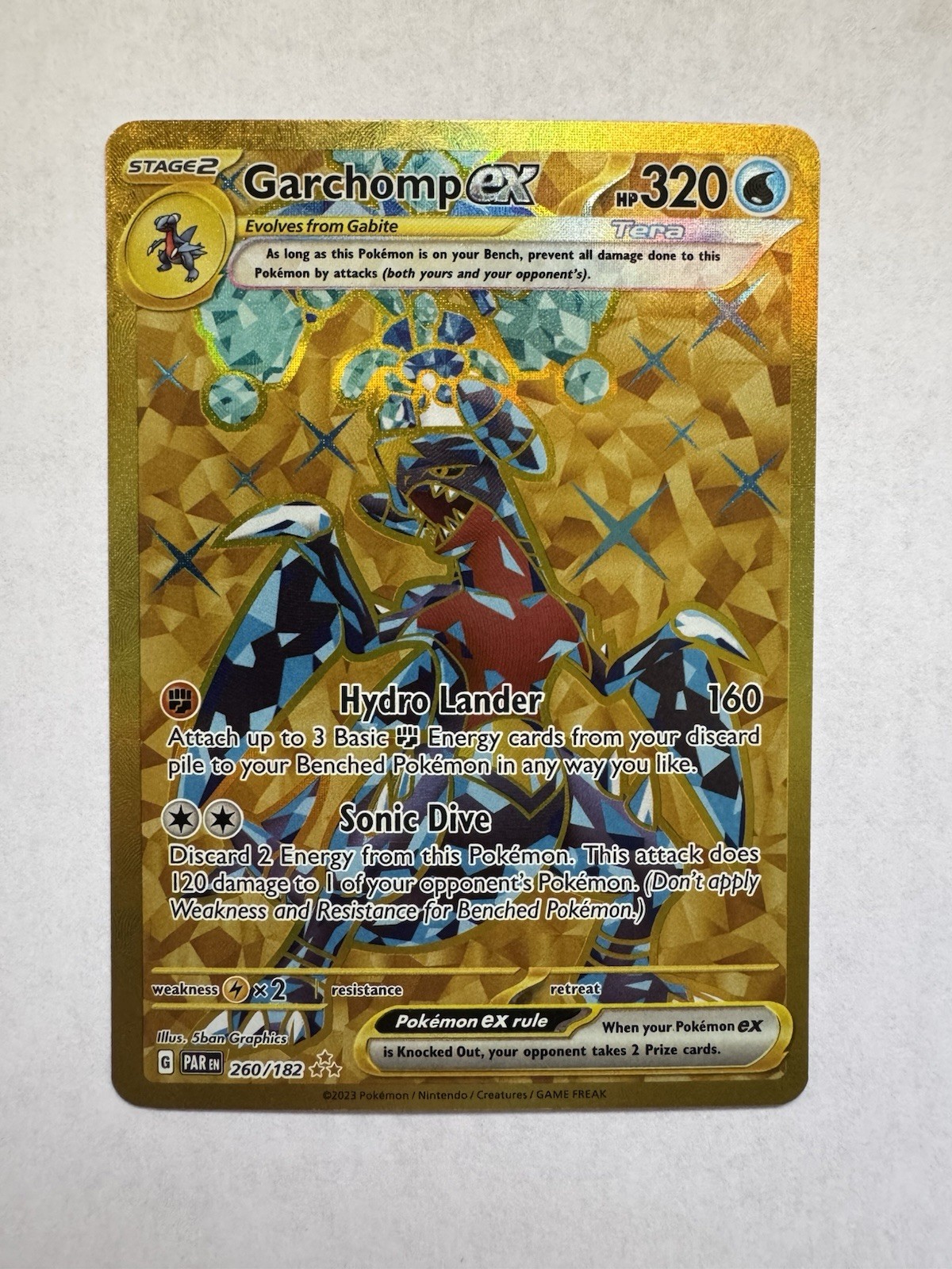 Pokémon TCG Garchomp EX 260/182 Paradox Rift 🔥 S&V NM Pokemon Card