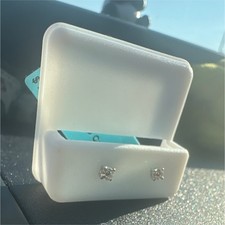 925 Sterling Silver Round Moissanite VVSD Pus...