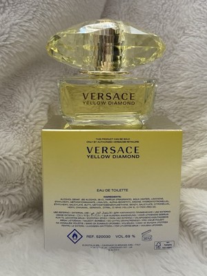 Versace Yellow Diamond Eau de Toilette Spray 50ml 1.7oz Lemon Limonene Geraniol