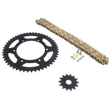 2003-04, 07-09, 2014 Yamaha YZ450F Gold O Ring Chain & Sprocket Black 14/50 116L