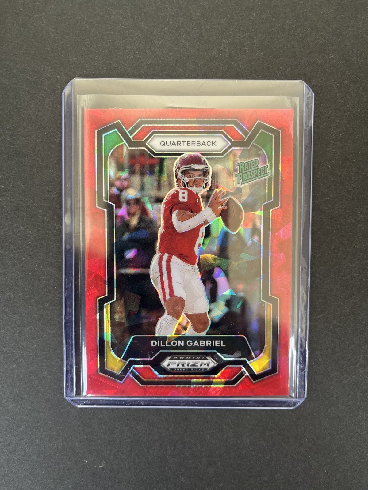 Dillon Gabriel 2024 Panini Prizm Draft Picks Rated Prospect #197 Red Ice Prizm