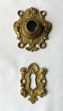 antike Türbeschläge Haustür Rosette Gründerzeit Historismus Messing