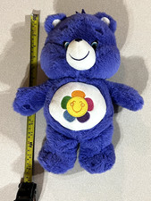 Care Bear Purple 14" Harmony 2017 Plush Stuffed Bear Animal Glitter Eyes Nose