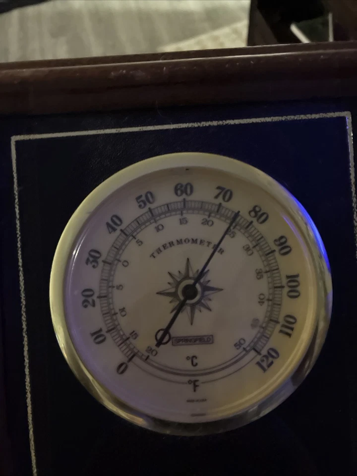Termómetro de tres lecturas de Springfield medidor de carretilla y humedad Foto 2 de 4