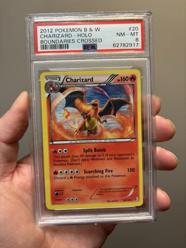 PSA 8 Charizard Holo 20/149 Boundaries Crossed NEAR MINT Pokemon TCG Card
