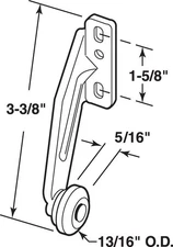 Prime-Line R 7148 Center Guide Drawer Track Roller 3.32 L x 3.31 H x12 W in.