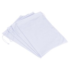 Ski Goggle Bag 4 Pack Microfiber Snow Goggles Case Drawstring Pouch White