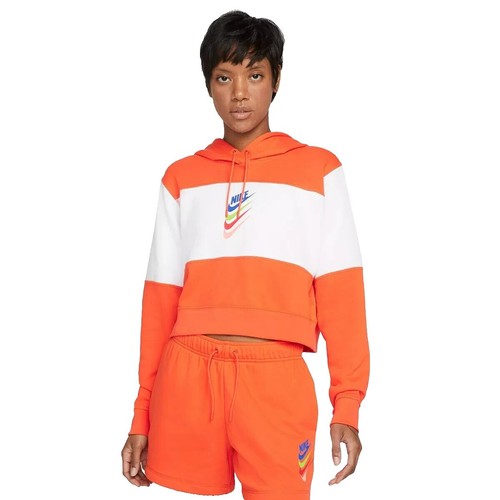 nike orange square hoodie