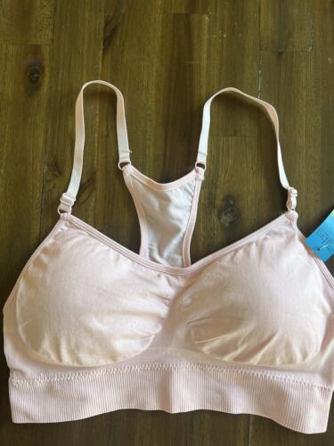 Barbra Lingerie Racer Back Pink Bra Women’s Size L-2XL Plus NWT