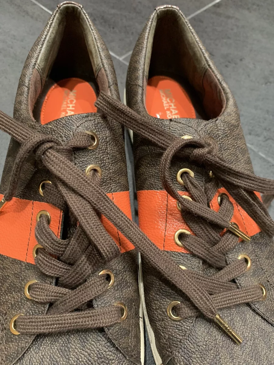 Michael kors tennis shoe orange deals