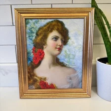 FRAMED Art Victorian Edwardian Artwork Wall Decor Vintage Style