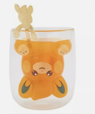 Pokemon Pamo Double Wall Glass & spoon set 2024