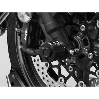 ZIEGER Sturzpad Crashpads Vorderachse CB 650 R / CBR 650 R BJ 2019-23 schwarz
