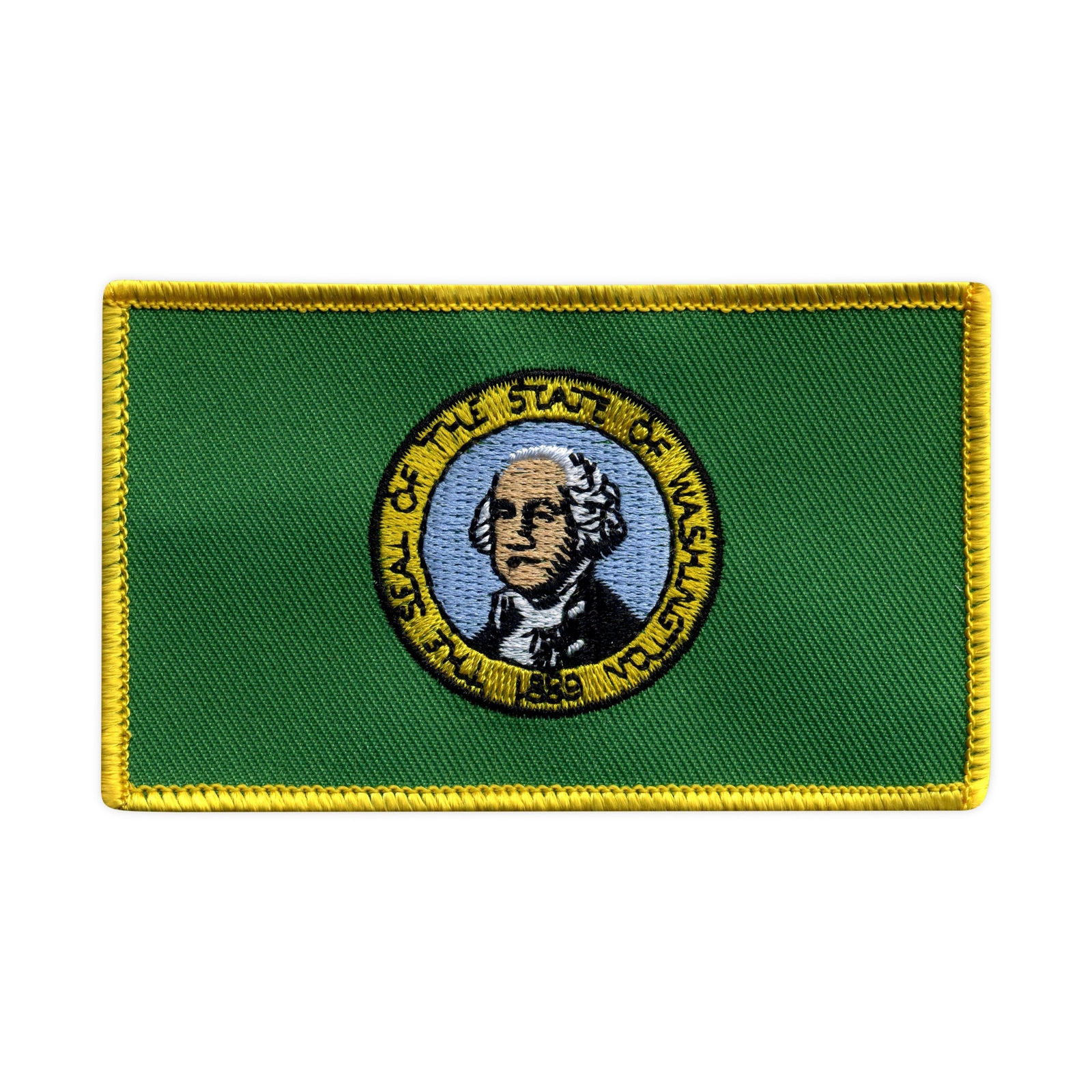 Washington State Flag Embroidered Patch Badge
