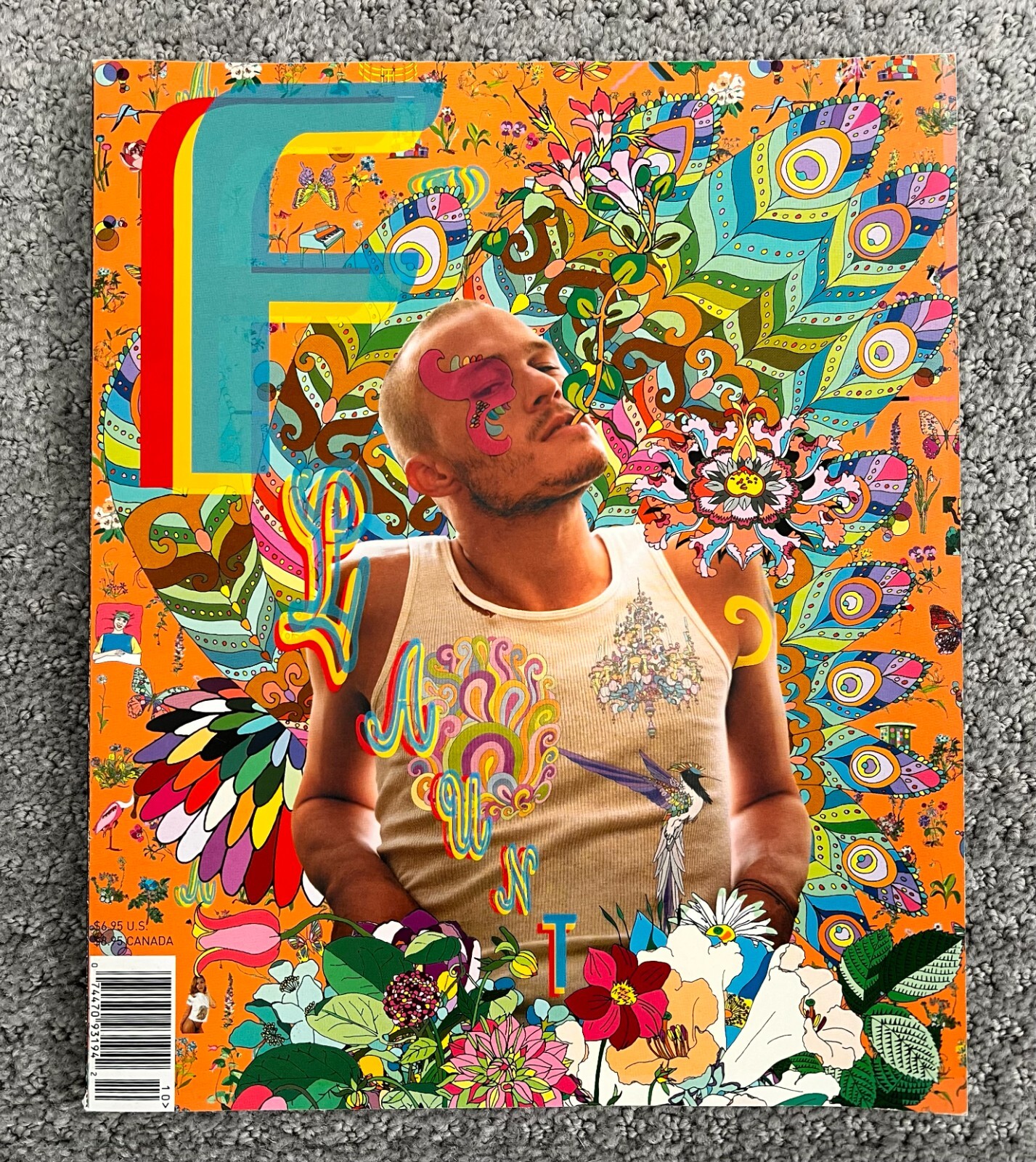 Flaunt Magazine 38 Heath Ledger, David Arquette, Rebecca RomijnStamos