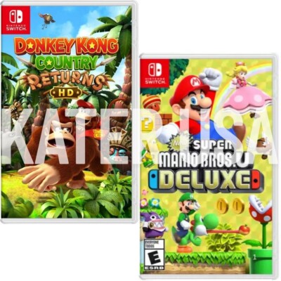 Donkey Kong Country Returns HD+New Super Mario Bros. U Deluxe Switch New Special