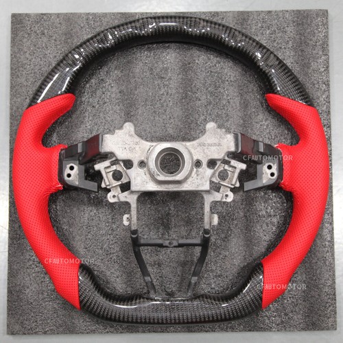 Carbon Fiber Sport Customized Steering Wheel for 2018-2020 Honda 10th Accord Red - Picture 3 of 8