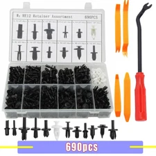 12 Sizes 690PCS Door Removal Pliers Tool And Car Push Pin Rivet Trim Clip
