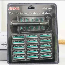 21 pc Double Razor Blades Replaceable Heads Fine Razor Men's Shaving Razor