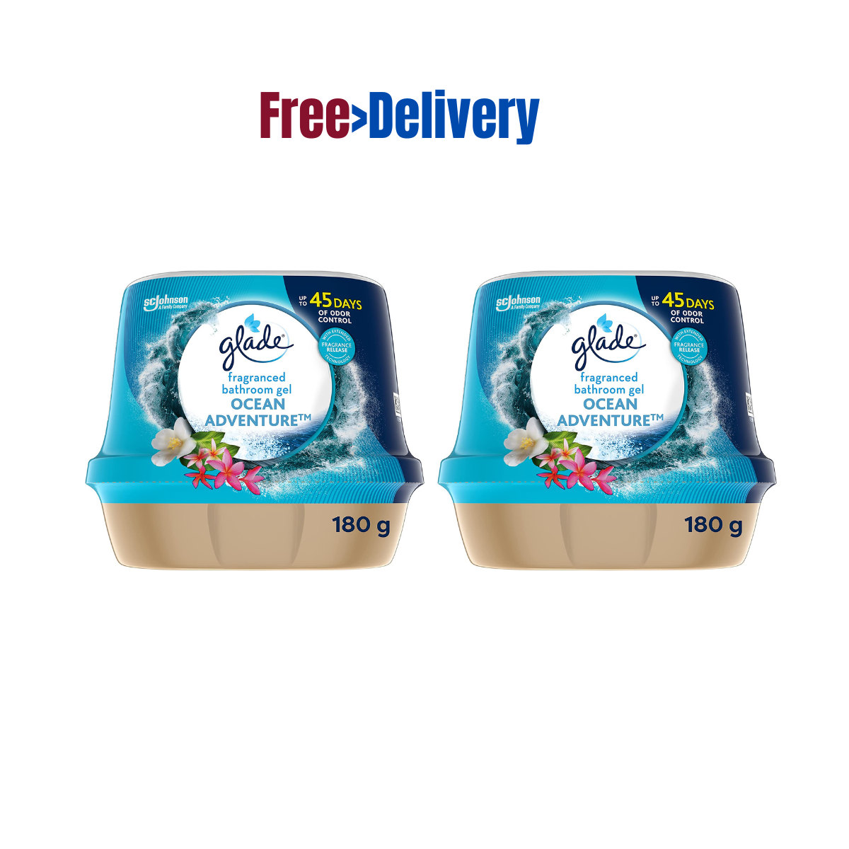 Glade Fragranced Bathroom Gel Air Freshener & Discreet Odour Eliminator