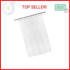 BAROSSA Design 54 inch Wide Stall Shower Curtain Liner with 3 Magnets - PEVA, Wa