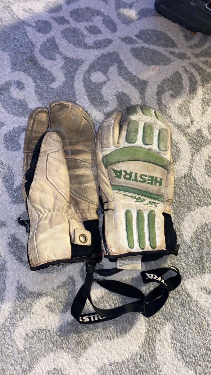 Hestra Mens Black Ski Snowboard Gloves Sz