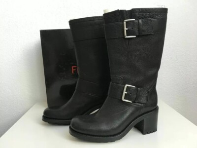 Free Lance BIKER 7 MID STRAP Damenstiefel mit hohem Absatz EUR 36 schwarz
