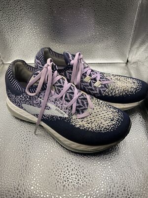 Womens Brooks Bedlam Size 8 Blue/Gray/Purple Knit Running  Shoes