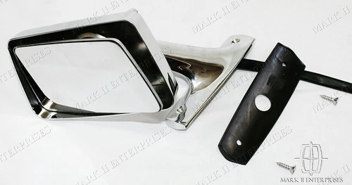 1964 1965 Mercury Comet Mirror - New Drivers Left Side with Remote Cable