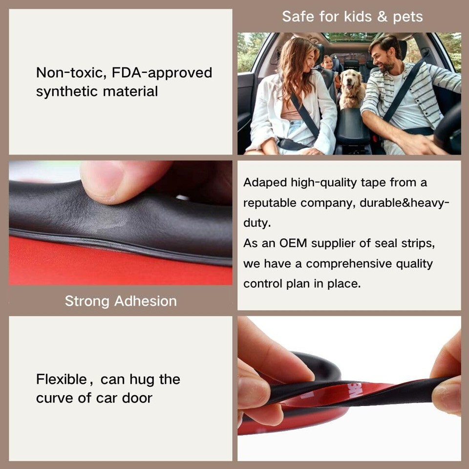 Universal Automotive Door Seal Strip Self-Adhesive... - Grandado - View #9