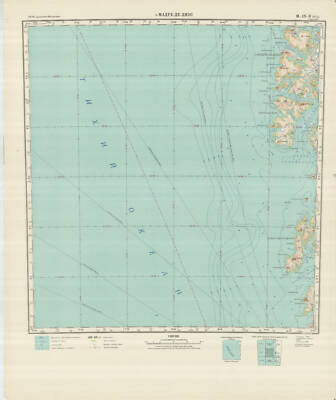 Russian Soviet Military Topographic Maps - ISLA MADRE DE DIOS (Chile), ed. 1965