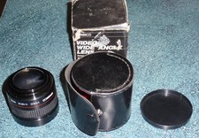 Ambico Video V-0315 Wide Angle Lens 0.6x Japan With Caps Case - FAST SHIPPING
