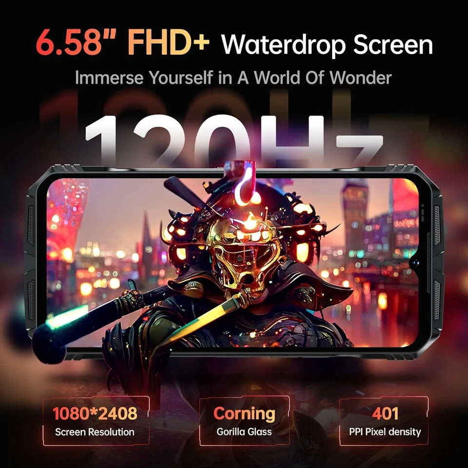 Teléfono Celular DOOGEE S118 Resistente 512GB 6.58" FHD+ 120HZ 4G Android 14 Foto 3 de 4