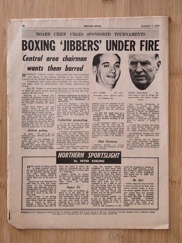 Boxing News - Magazine / Issue: 7th August 1970 - Picture 2 of 2