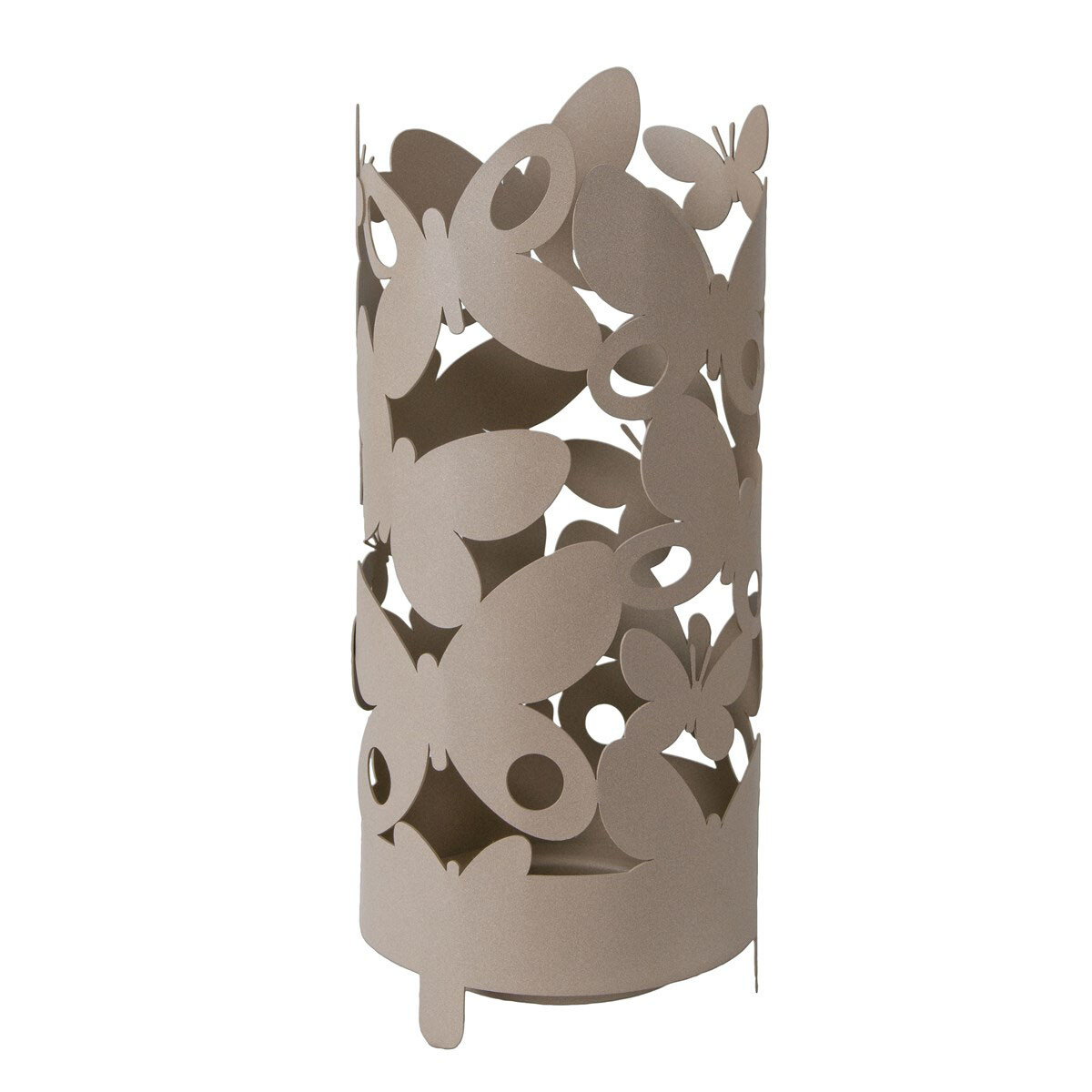 Design Moderno: Portaombrelli Butterfly Metallo Beige Arti e Mestieri