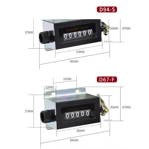 1*-Mechanical Manual Finger 5 Digit Finger Hand Clicker Click Tally Counter FT - Picture 15 of 16