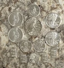 Assorted Premium Fractional Silver Lot -Rounds and Bars 28.21grams (.995 OZ)