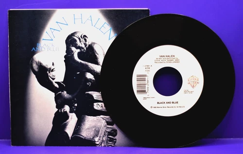VAN HALEN  Black And Blue  45 RPM w/PS  WARNER BOTHERS 27891  NM/UNPLAYED