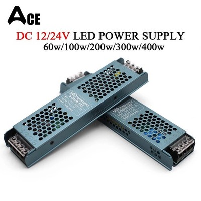 DC 12V 24V LED Power Supply Transformer 60W-400W AC190-240V Driver